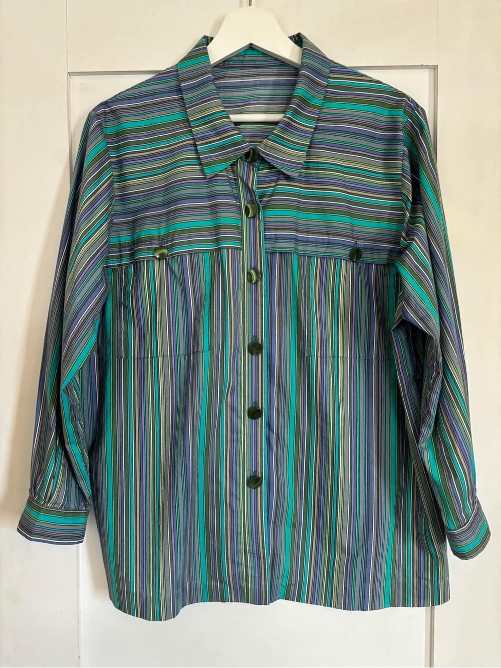 Vintage | Multicolor Striped Button-Down Shirt